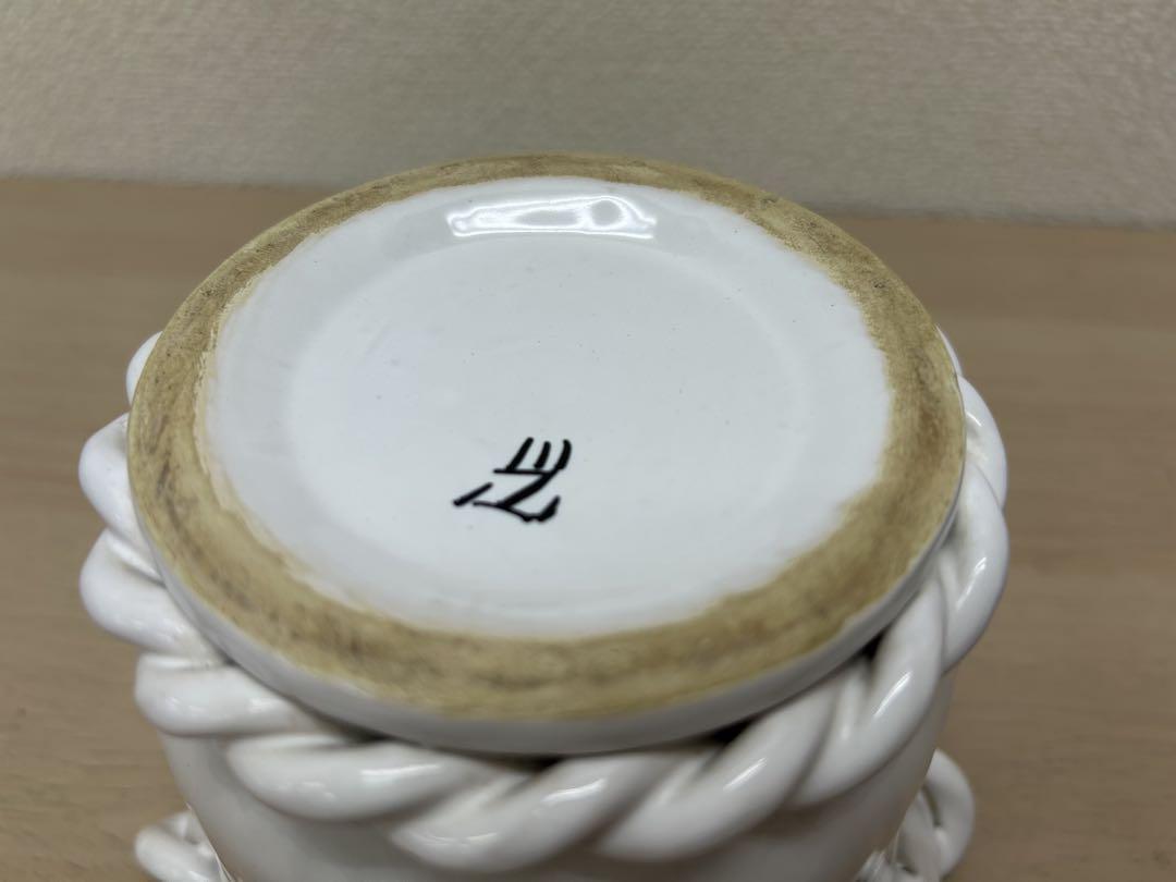 アンティーク】フランス エミールテシエ 小物入れ 陶器ポット A-573