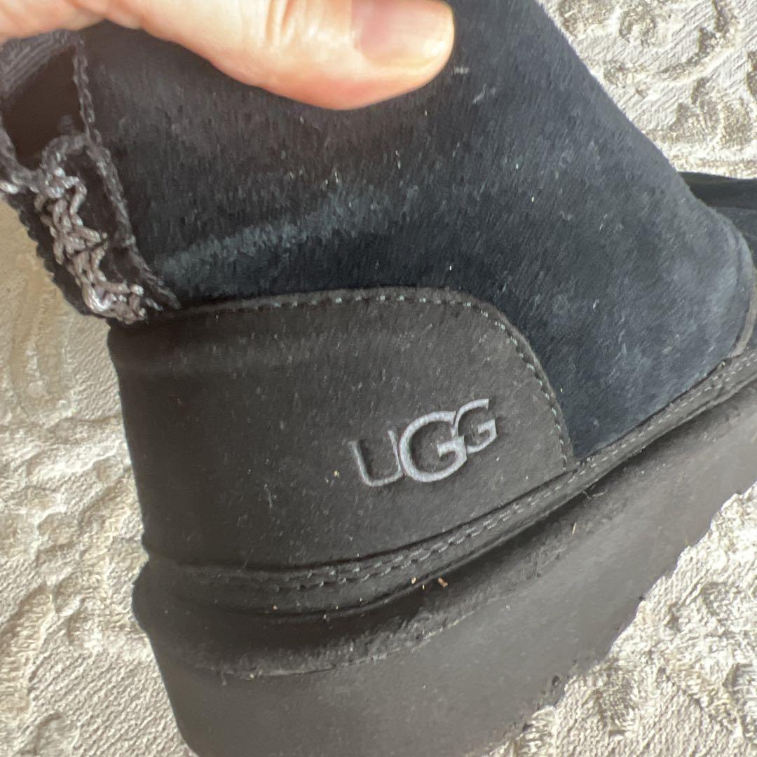 テンモー UGG ムートンブーツ ブラック UGG ブラックムートンブーツ - メルカリ