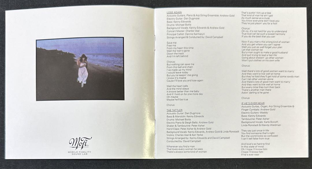 MFSL！24kt GOLD CD！リンダ・ロンシュタット / 風にさらわれた