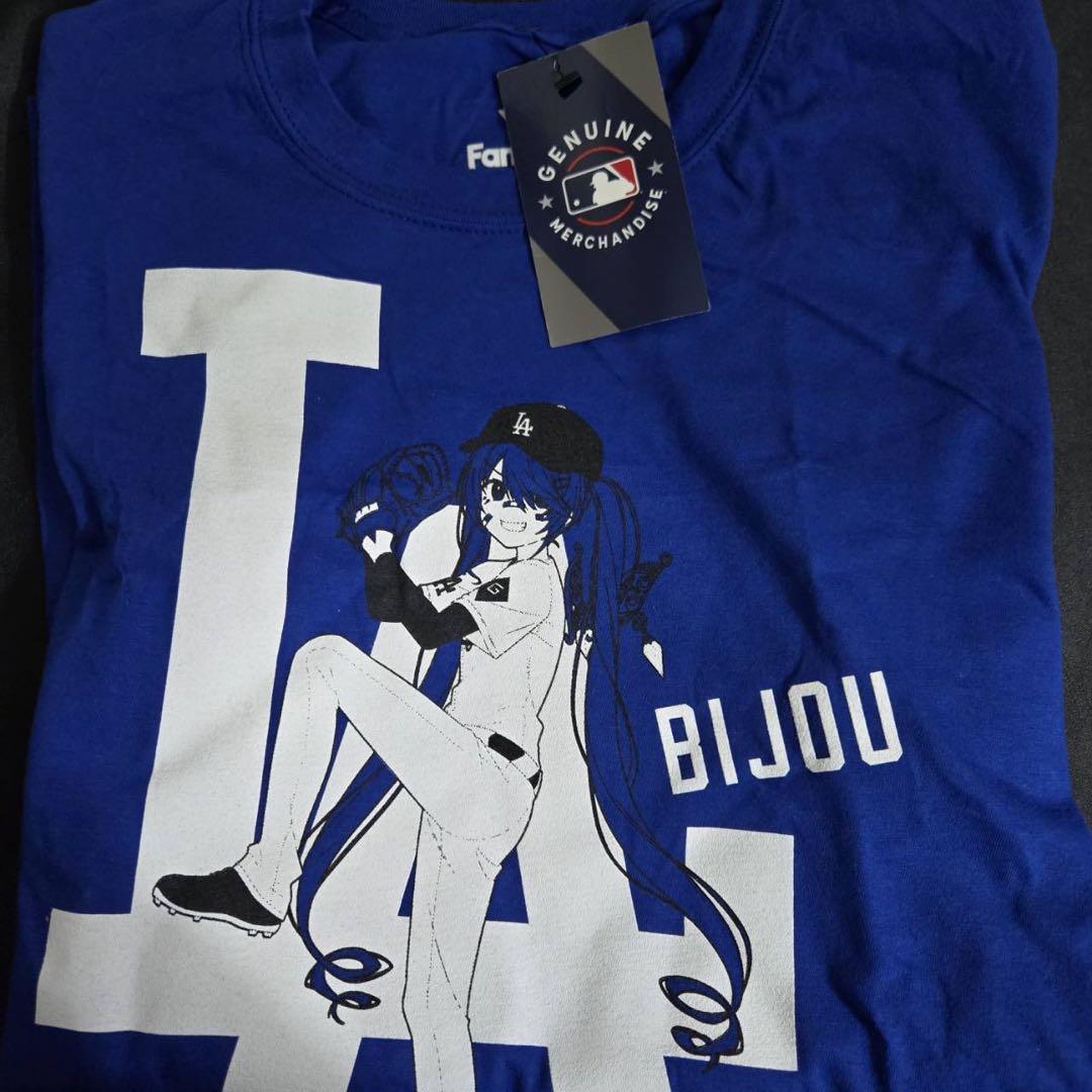 ドジャース　ホロライブ　古石ビジュー　Tシャツ　S