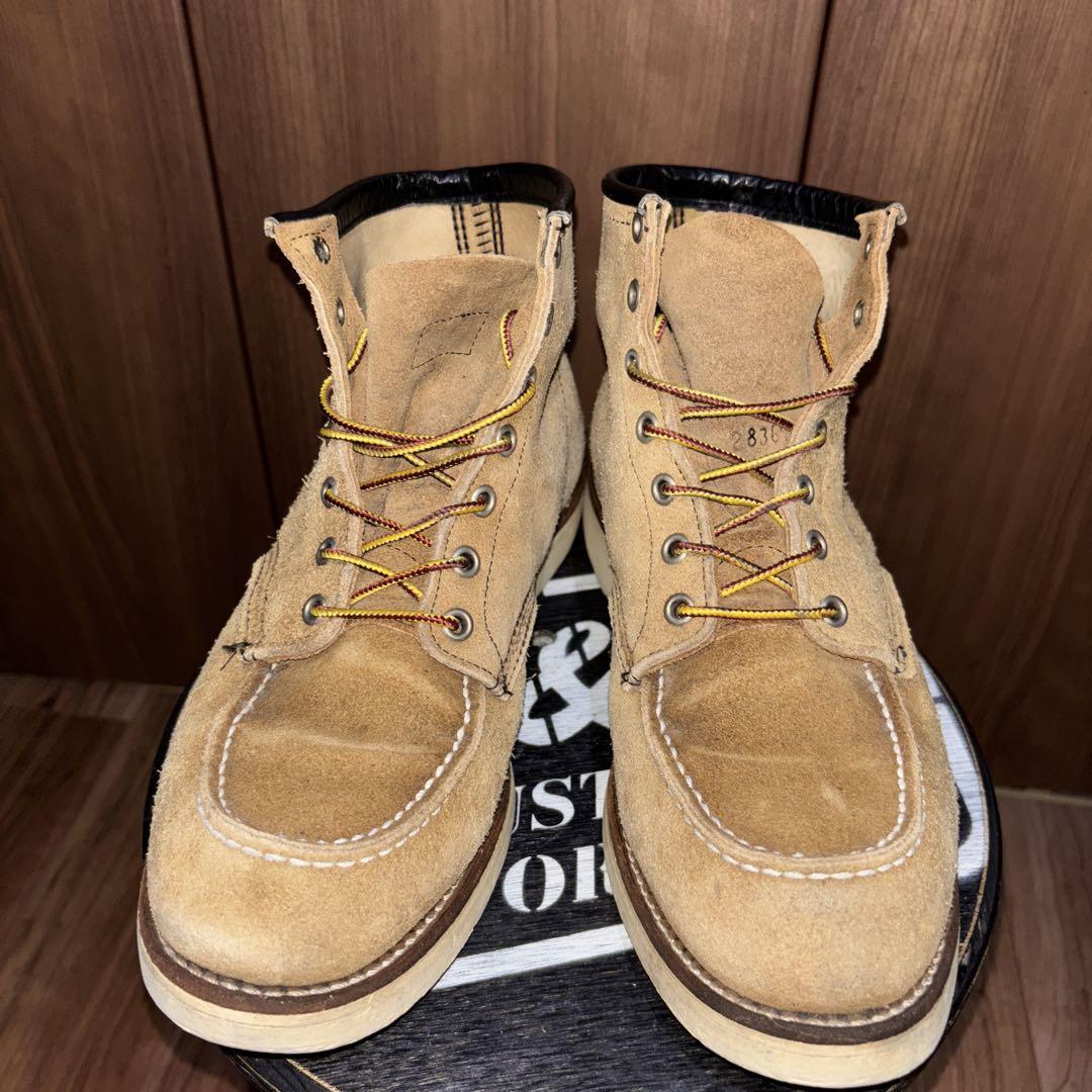 今週末までRedwing 8173 9E レッドウィングモックトゥスエード羽タグ