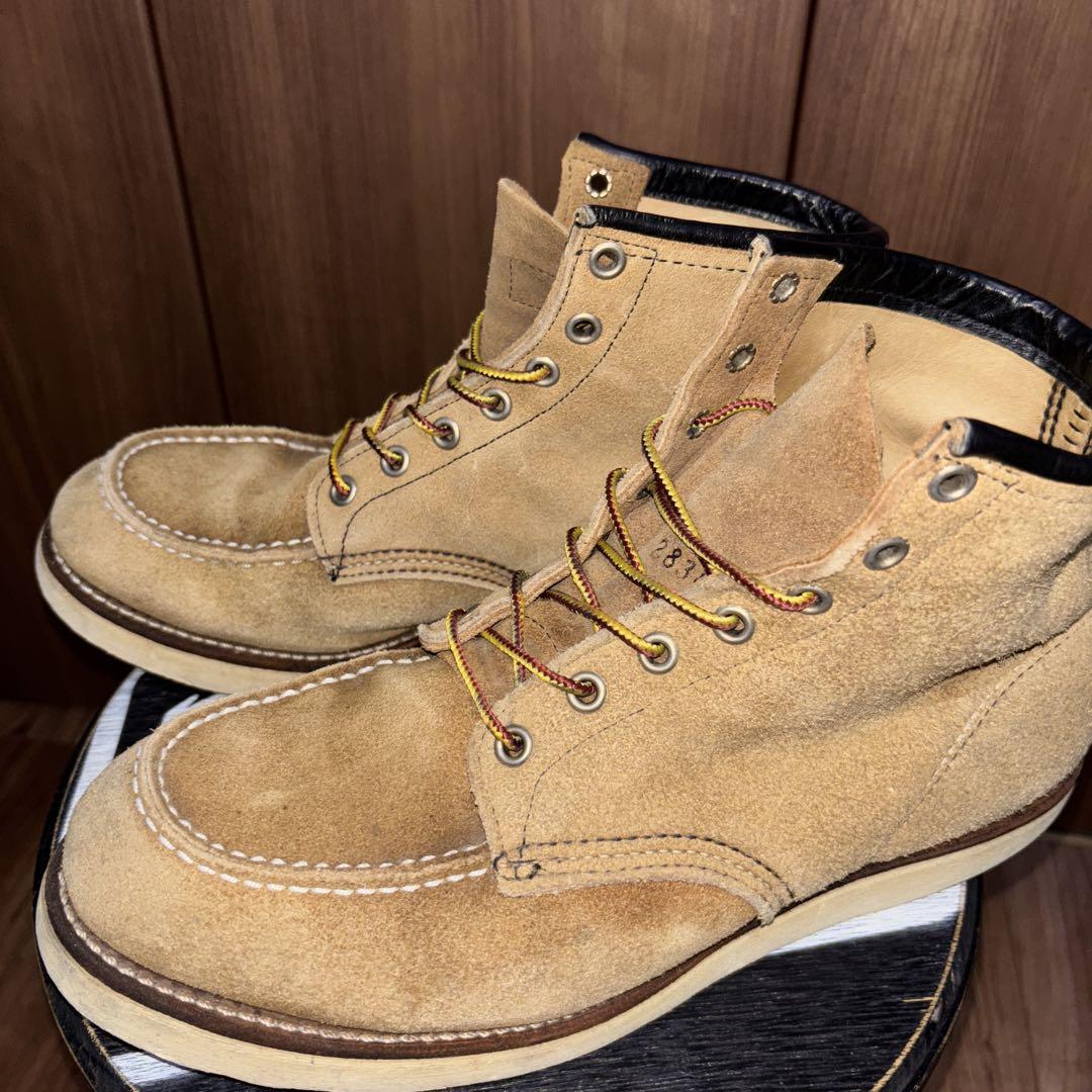 今週末までRedwing 8173 9E レッドウィングモックトゥスエード羽タグ