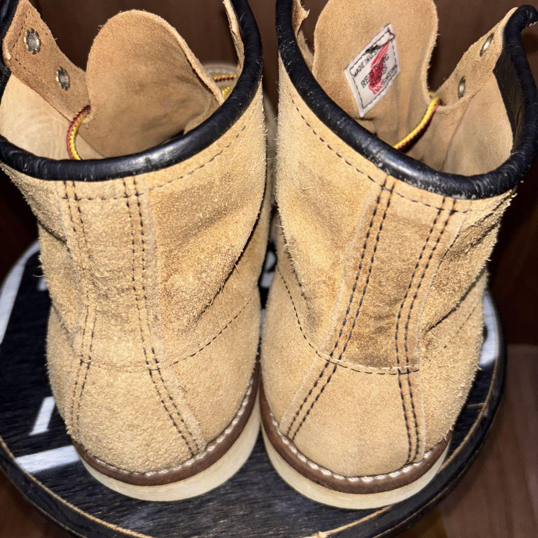 今週末までRedwing 8173 9E レッドウィングモックトゥスエード羽タグ