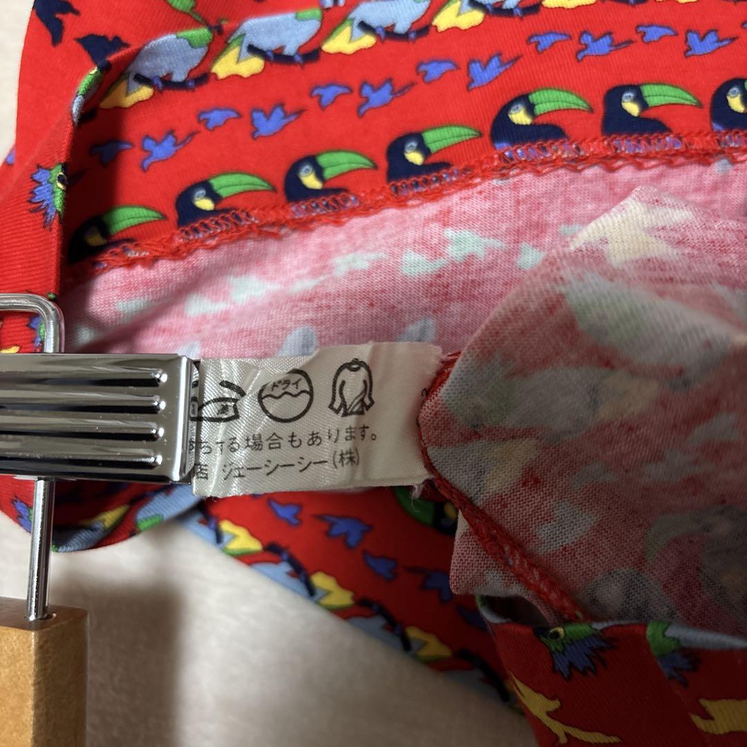 ☢ セリーヌ CELINE Tシャツ カットソー コットン インコ柄