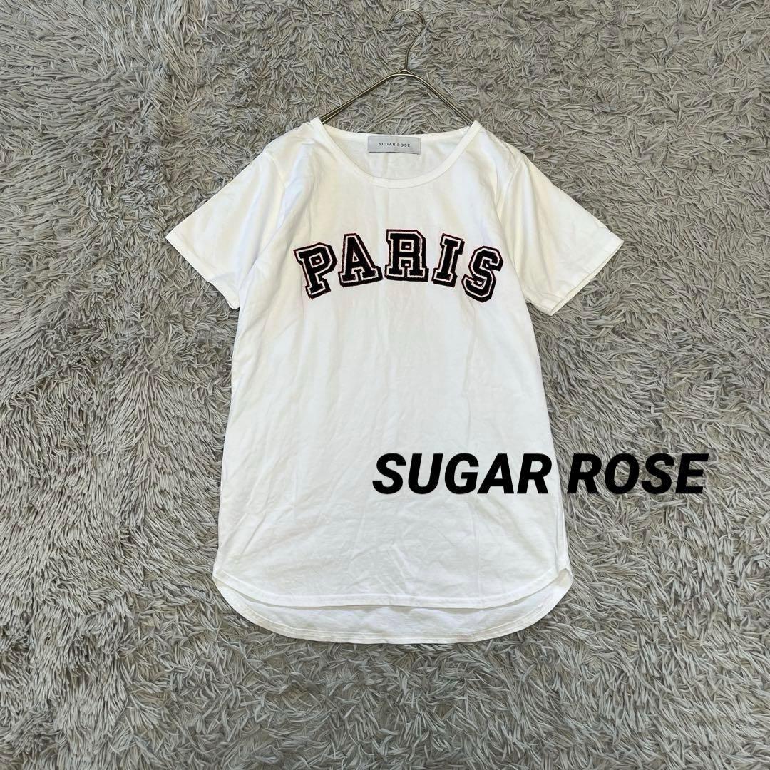 SUGAR ROSE グラフィックTシャツ ホワイト