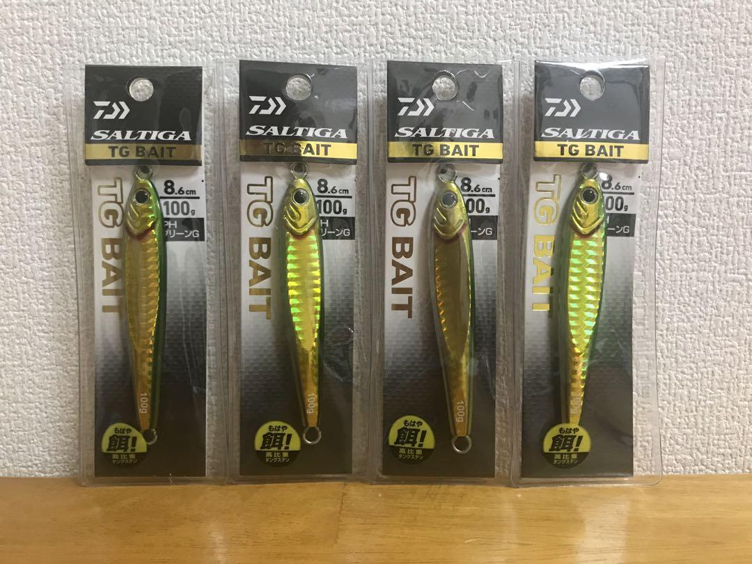 ダイワソルティガ TGベイト 100g×4 PHグリーンゴールド