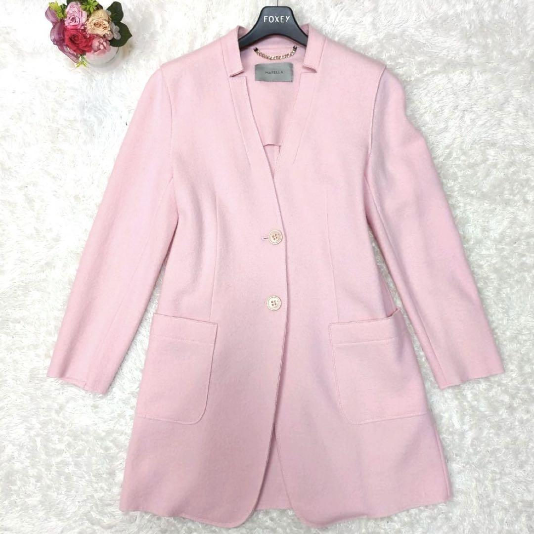 美品❤️マックスマーラ marella ダブルフェイスコート 44 ノーカラー