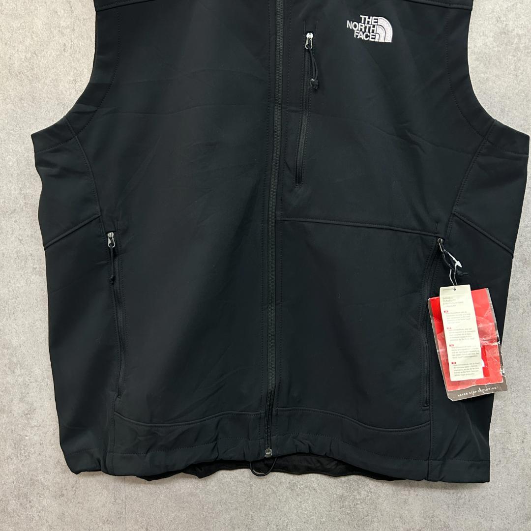 デッドストック　ノースフェイス　ソフトシェルベスト　古着　ブラック　XL