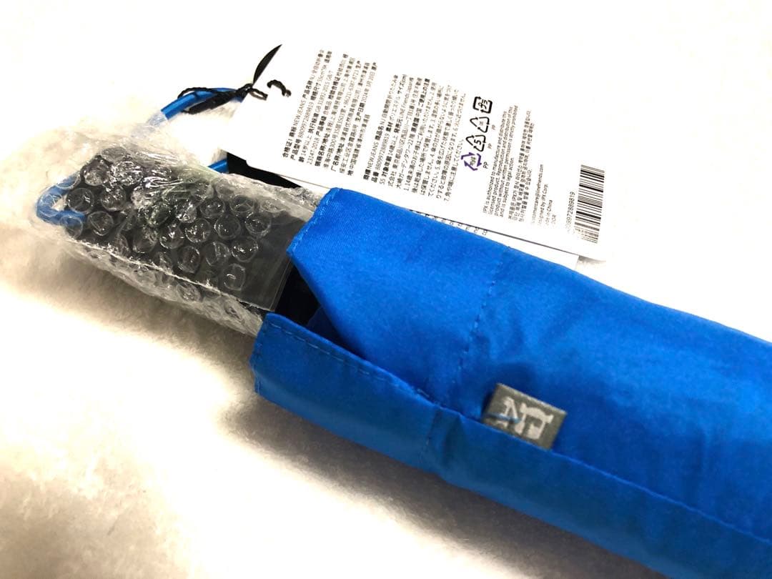 新品未使用　Tokki 折りたたみ傘　ブルー　青　newjeans popup