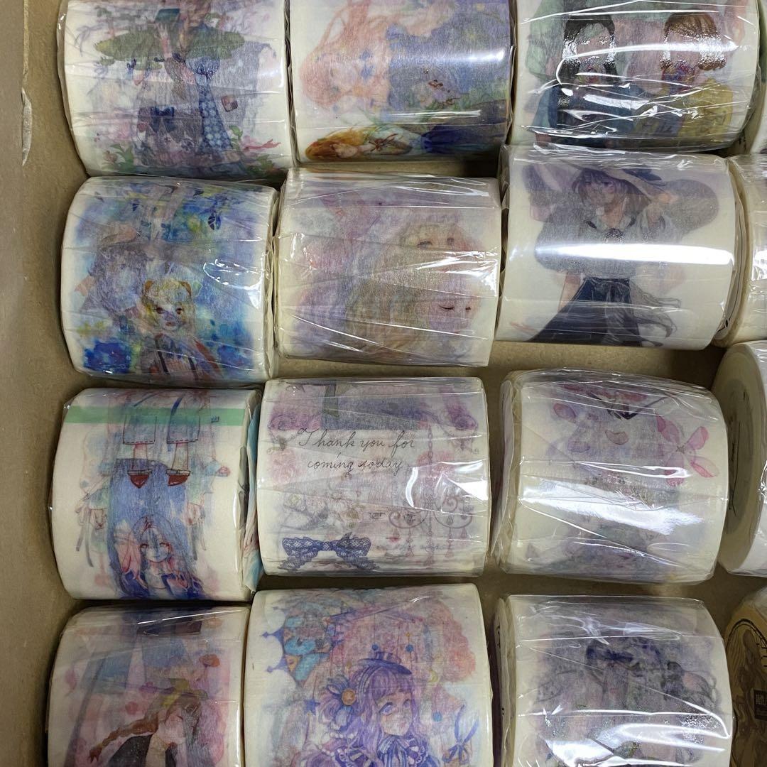 海外マスキングテープ まとめ売り22巻⑤ 女の子 人物マステ 新品