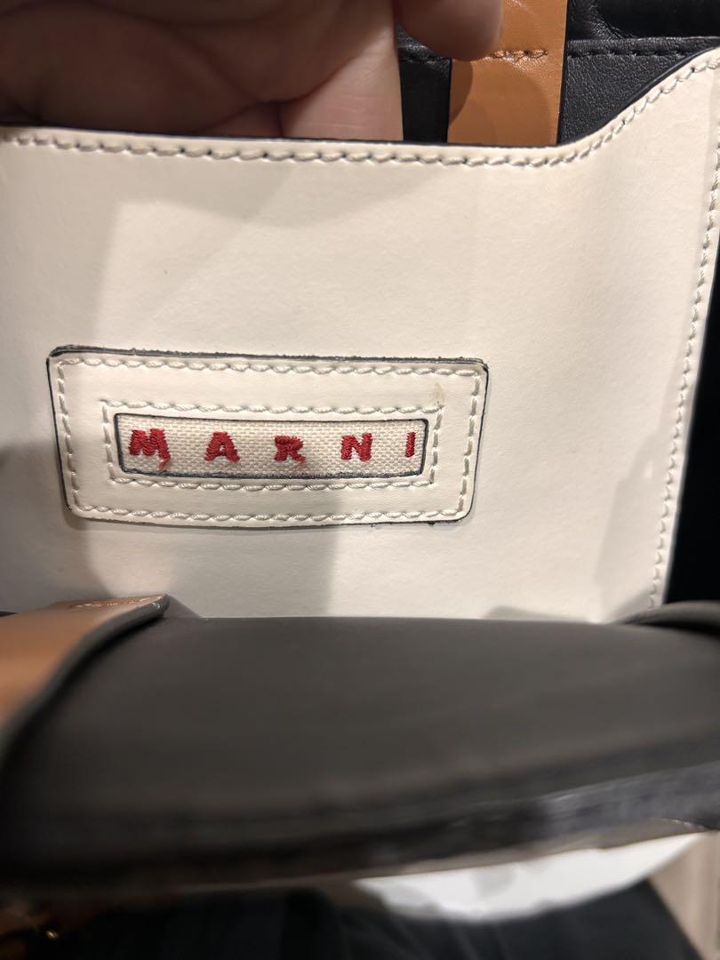 【期間限定送料無料】 美品】MARNI フェルト レザー ミニトート ショルダーバック バッグ