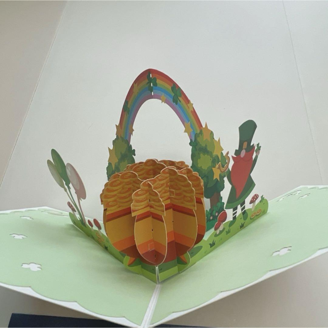3D グリーティングカード子供 大人用 ポストカード ノートカード