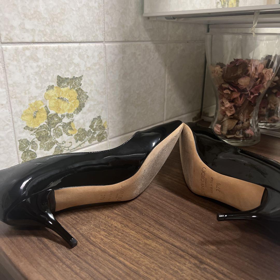 JIMMY CHOO☆パンプス MATCH 37.5 ブラック パテント【美品】