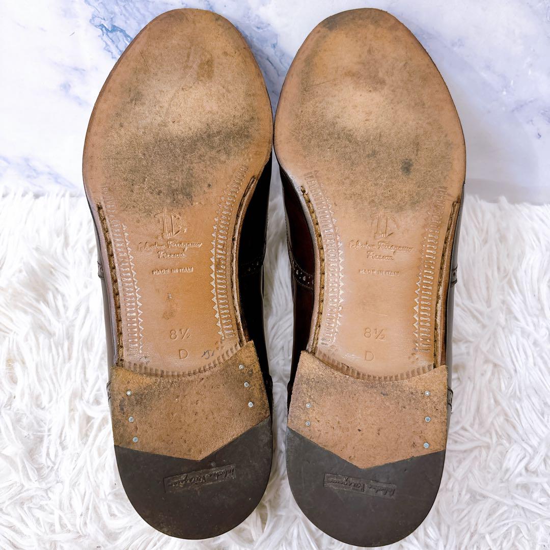 フェラガモ Ferragamo キルトタッセル　ローファー　8 1/2