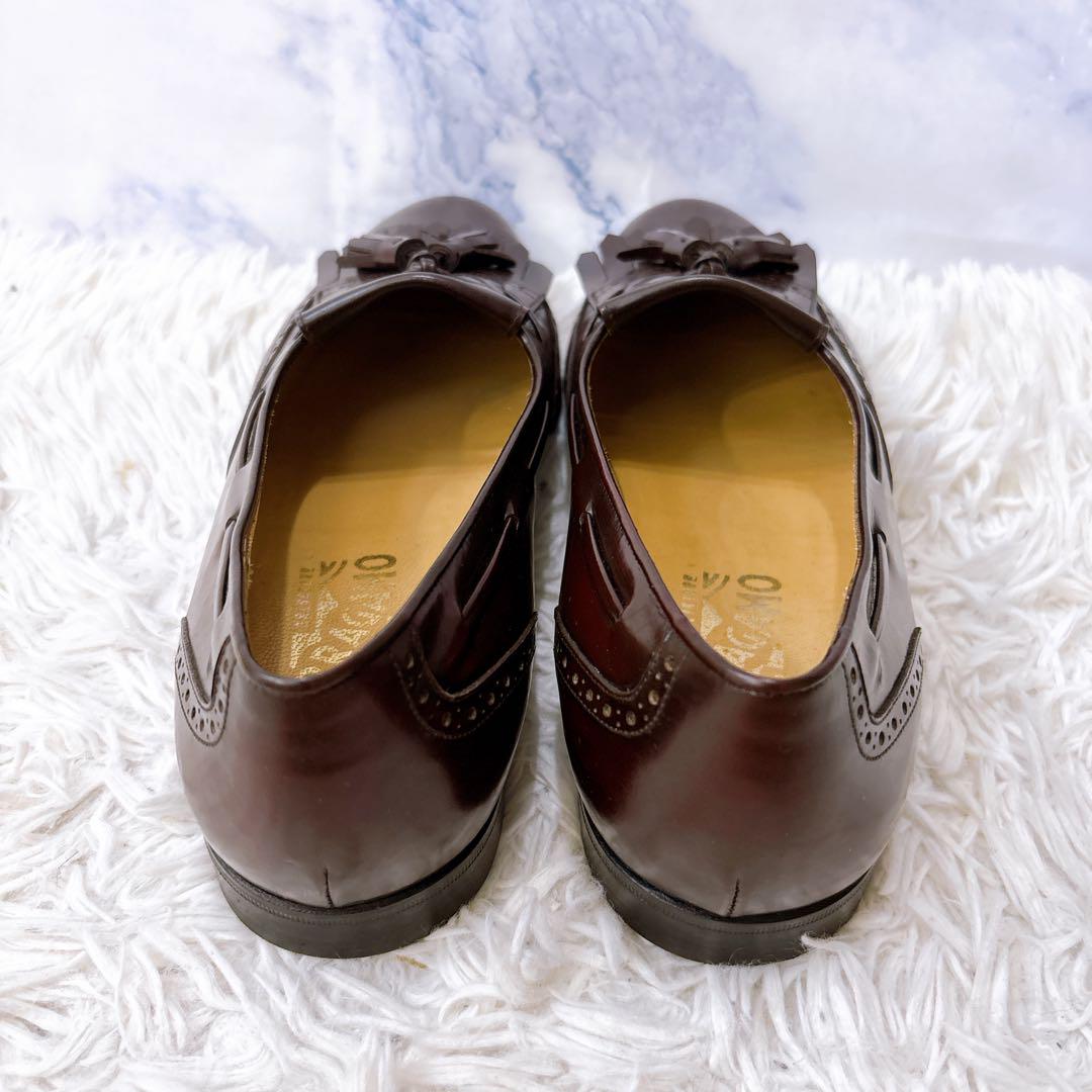 フェラガモ Ferragamo キルトタッセル　ローファー　8 1/2