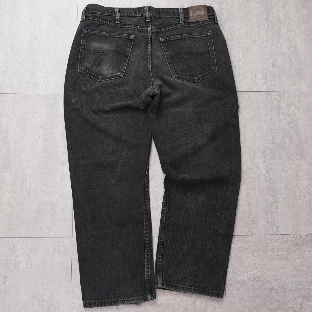 Lee リー W36 ブラックデニム ボトム パンツ 古着 黒 13018 Lee リー W36 ブラックデニム ボトム パンツ 古着 黒 13018