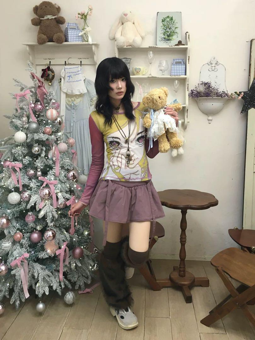 ワールド オンラインストア CurbPray24FW 美少女 セカンドスキン パワーネット y2k ギャル トップス