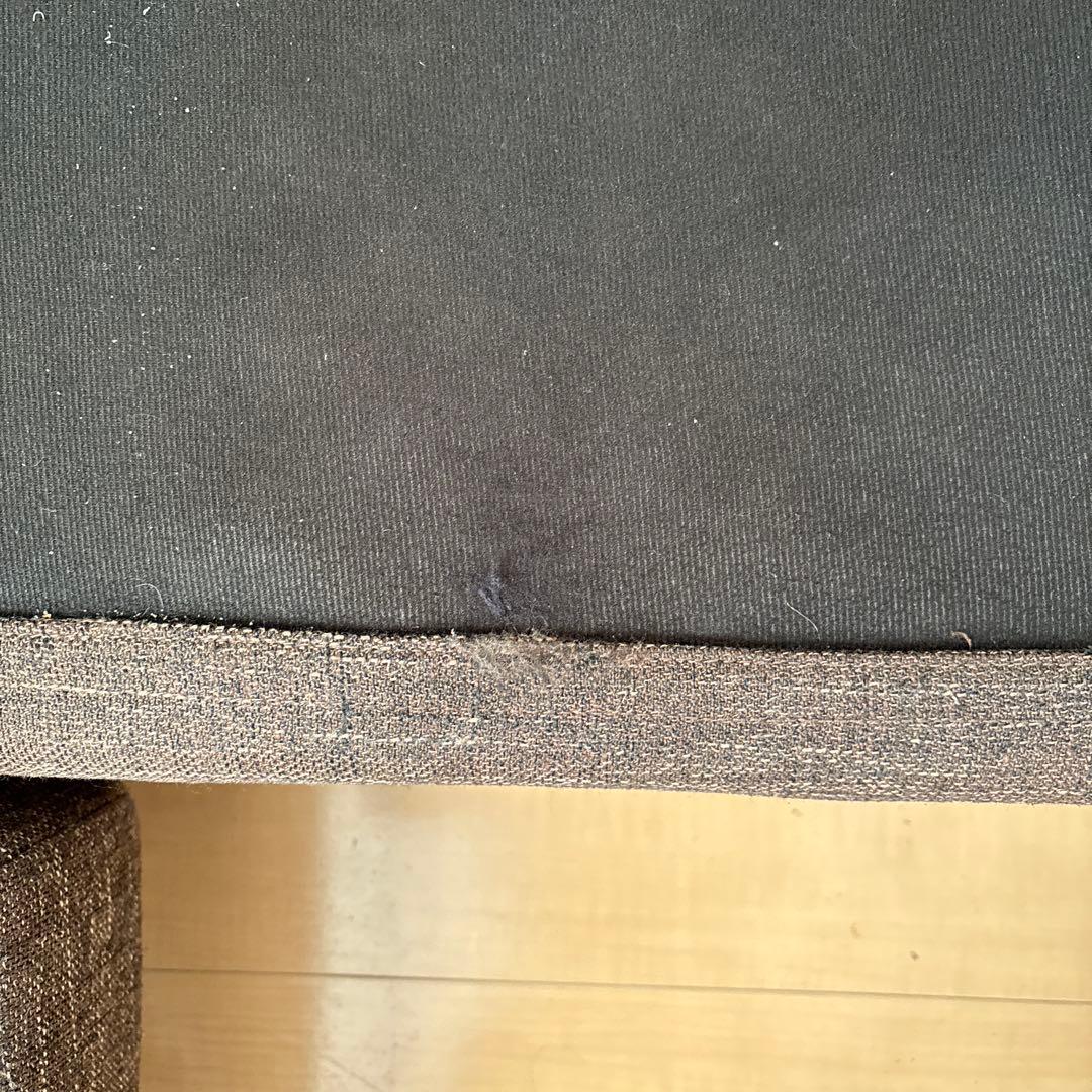 ダークブラウン L字型ファブリックソファ 3人掛け ダークブラウン L字型ファブリックソファ 3人掛け