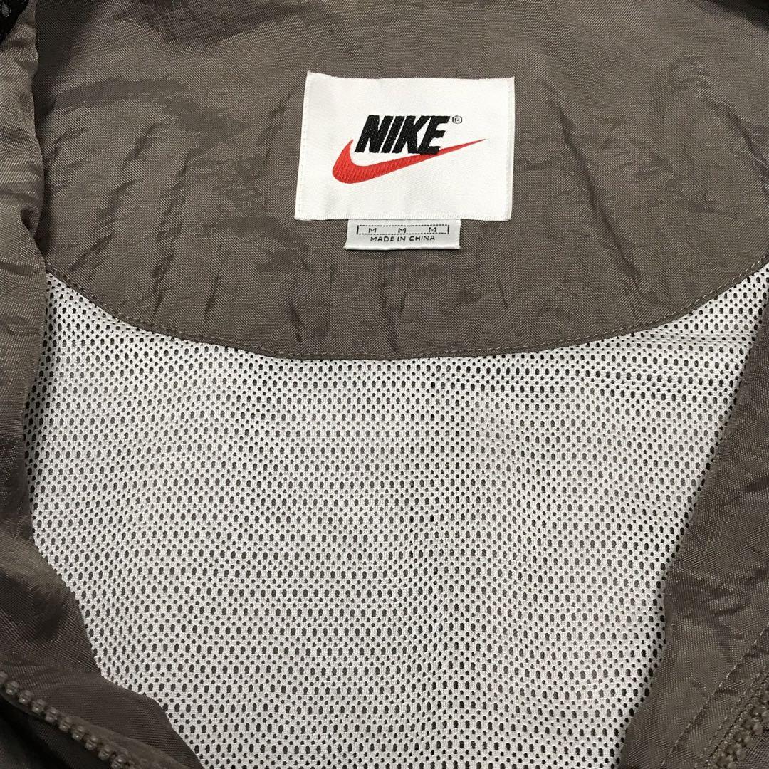 90s NIKE ナイキ　ビンテージナイロンアノラックパーカー　スウォッシュロゴ