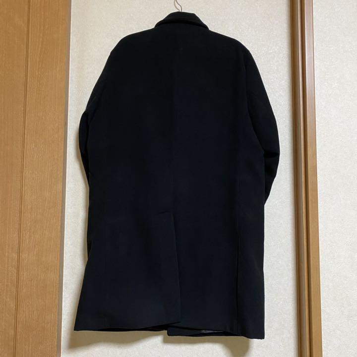 古着 ロングコート チェスターコート ブラック