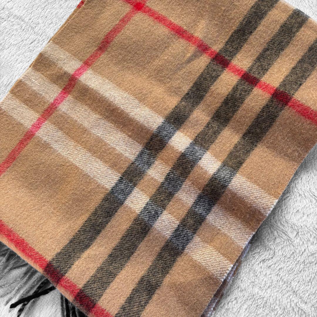 【美品✨】BURBERRY チェック柄　カシミヤ　マフラー
