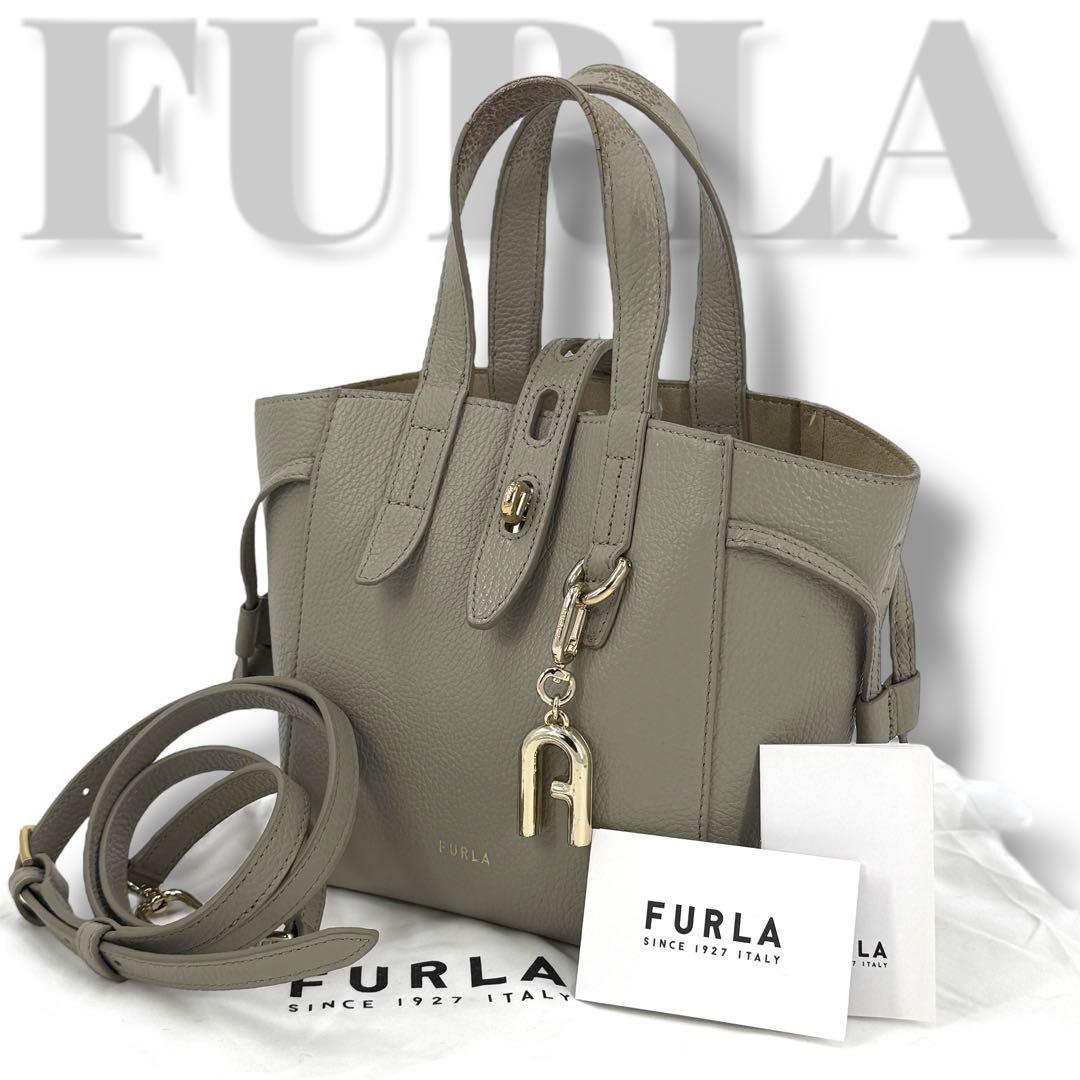 フルラ FURLA BASRFUA ミニトート バック レザー ロゴチャーム付
