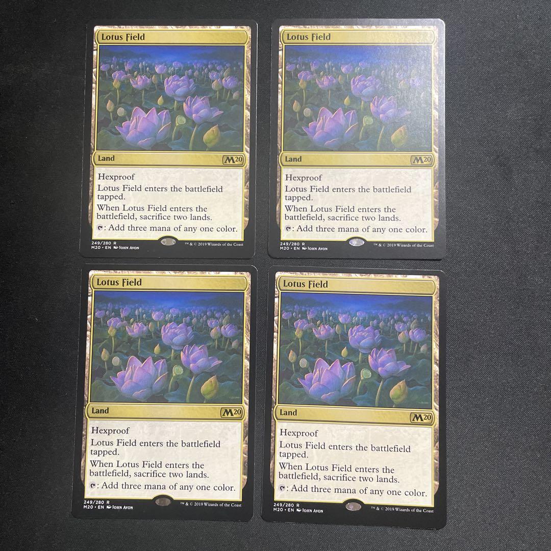 MTG 睡蓮の原野　英語　4枚 公式の 睡蓮の原野 英語 4枚セット マジック：ザ・ギャザリング