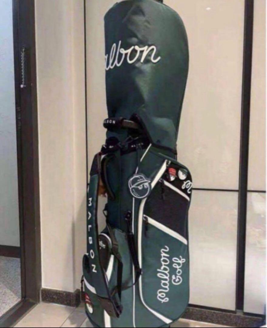 Malbon golf 新作マルボンゴルフ キャディバッグ スタンドバッグ 緑