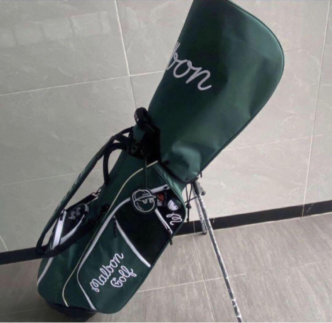 Malbon golf 新作マルボンゴルフ キャディバッグ スタンドバッグ 緑