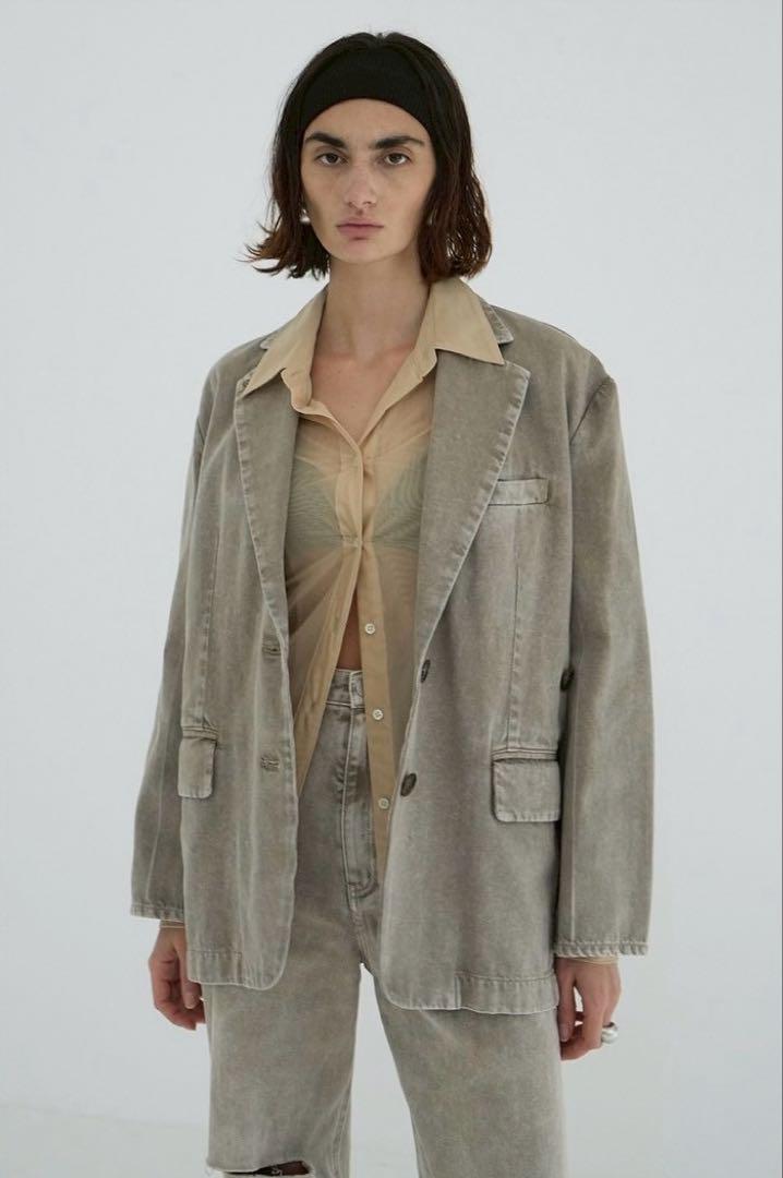 ジャケット・アウター CLANE FADED COLOR TAILORED JACKET