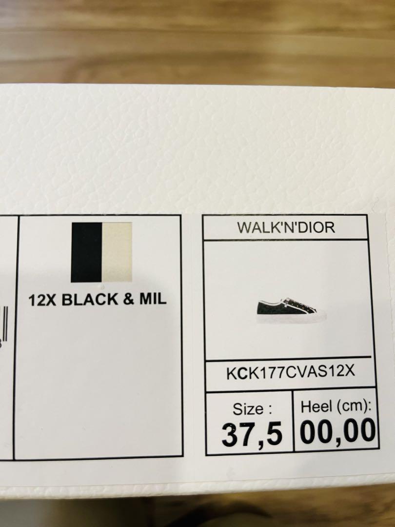 Walk'n'Dior スニーカー 黒 37.5