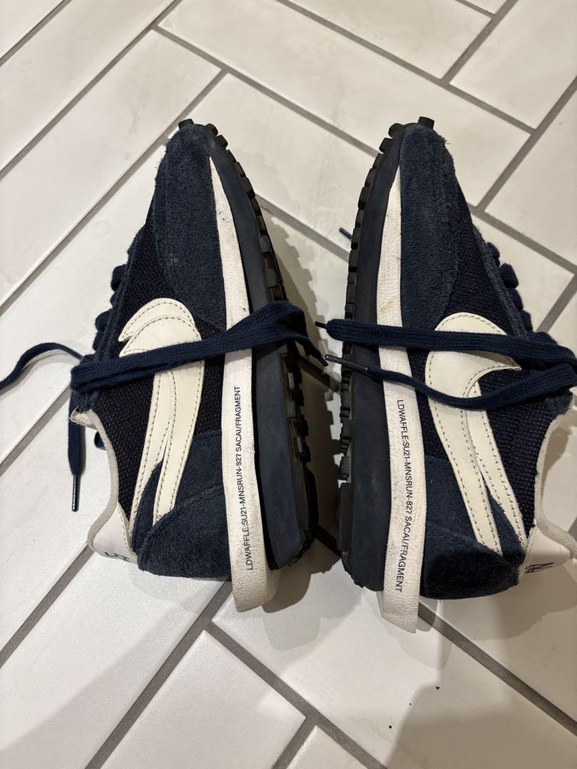 Nike sacai Fragment ネイビー スニーカー　23.0