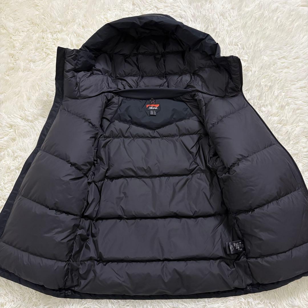 美品 NANGA オーロラダウンジャケット S ブラック フード 美品 NANGA オーロラダウンジャケット S ブラック フード