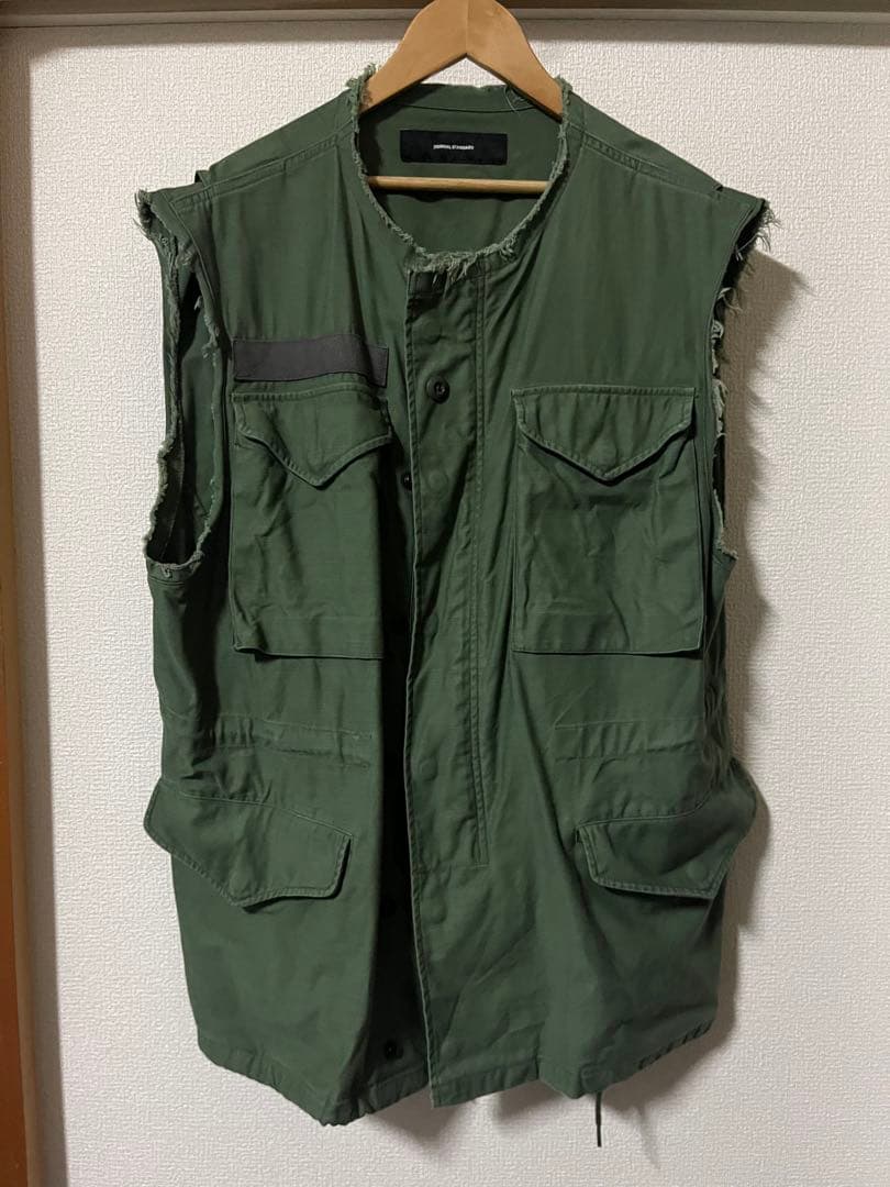ジャーナルスタンダード　ミリタリーベスト　カーキ