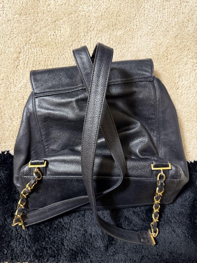 CHANEL ブラックレザー リュック