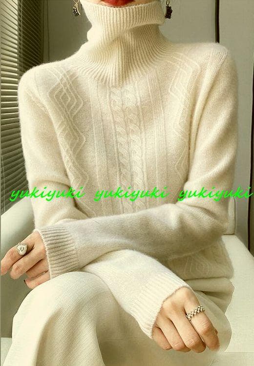 L極上柔らかカシミヤ100％★なめらかケーブル編みハイネックニット♪ベージュL 人気・おすすめ｜売れ筋商品・話題商品におすすめ 品質チェック済み 安心配送