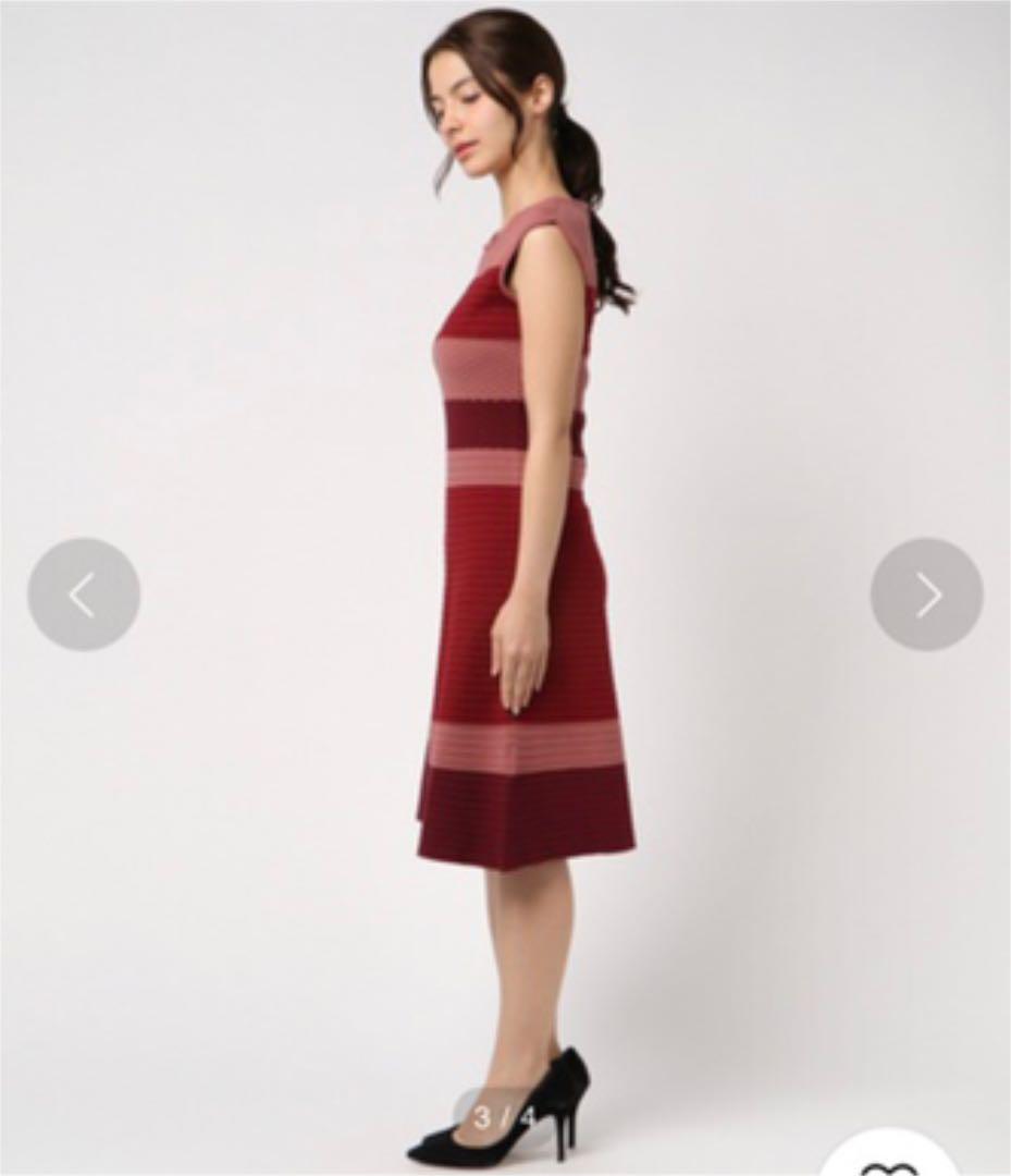 爆買い! タックカラーボーダーワンピース. anayi - ひざ丈ワンピース 爆買い! タックカラーボーダーワンピース. anayi - ひざ丈ワンピース