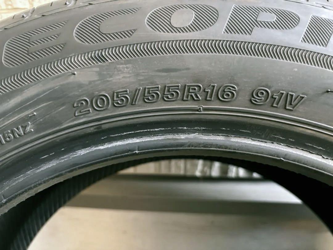 ②【バリ溝・国産】205/55R16 ブリヂストン　エコピアEP150