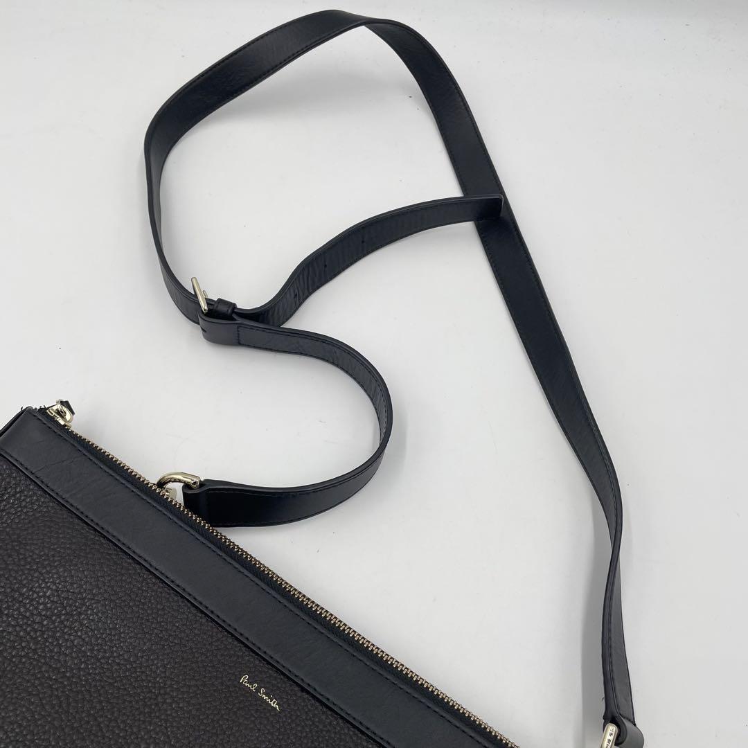 極美品✨ポールスミス ショルダーバッグ マルチストライプ ロゴ