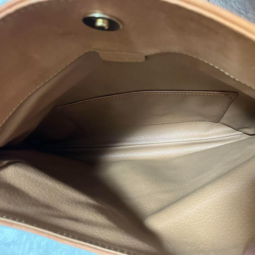 【美品】CELINE セリーヌ　クラッチバッグ マカダム柄 レザー　PVC