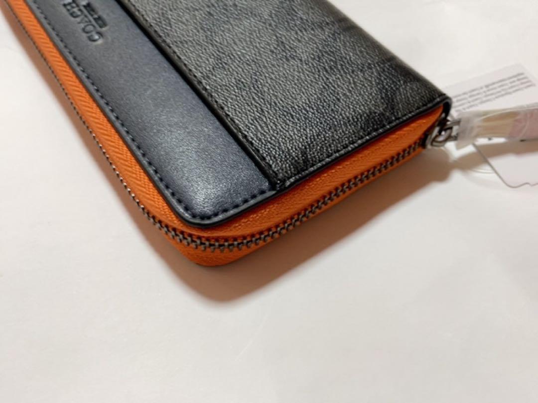 あ*り様 COACH コーチ　　F78202 ブラック　長財布