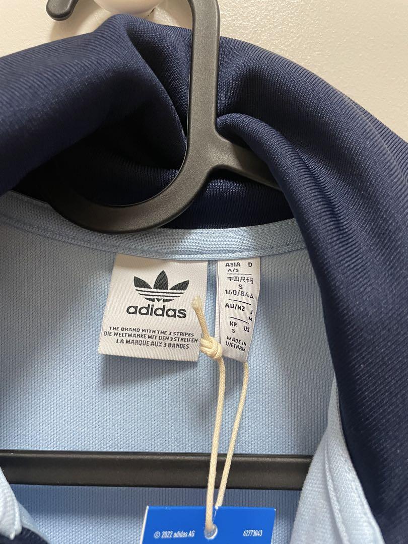 adidas トラックジャケット Mサイズ 水色