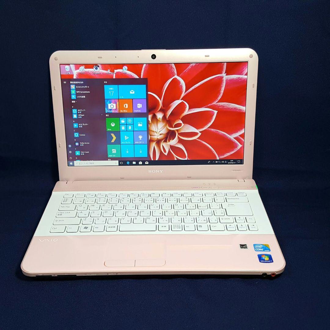 ピンク小型⭐VAIO⭐Core-i3⭐新品SSD256GB&8G⭐新Win11 新Win11☆ピンク色☆VAIO☆VAIO☆新品SSD256G☆新品マウス付