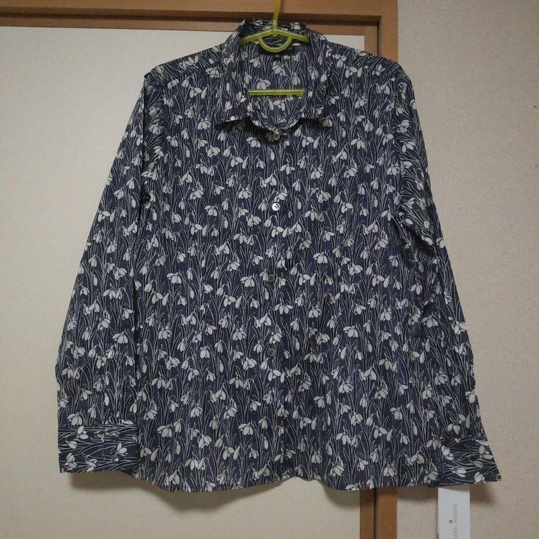 NOIVAN-STEIN ネイビー花柄長袖シャツ 新品未使用♡
