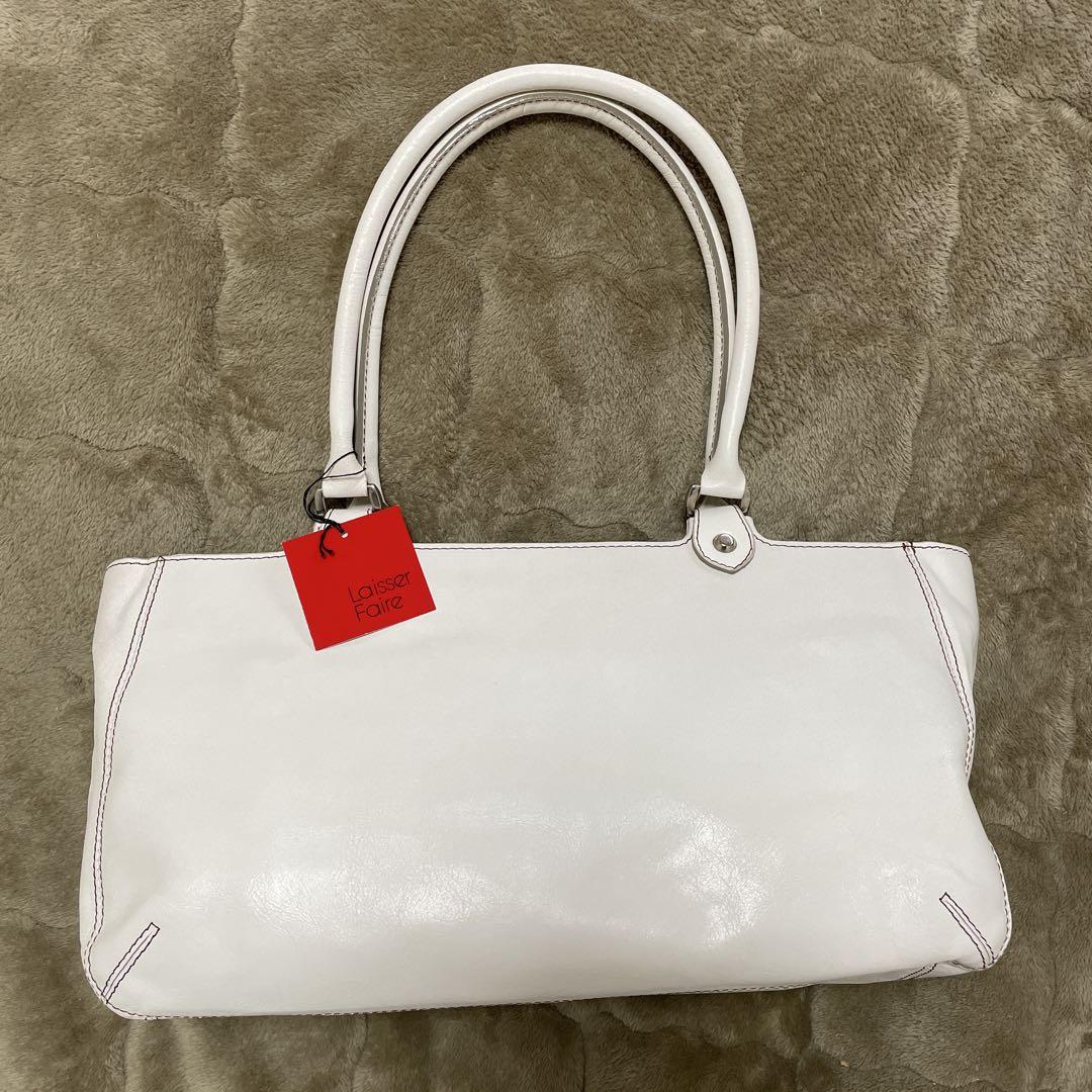 Laisser Faire ホワイト トートバッグ
