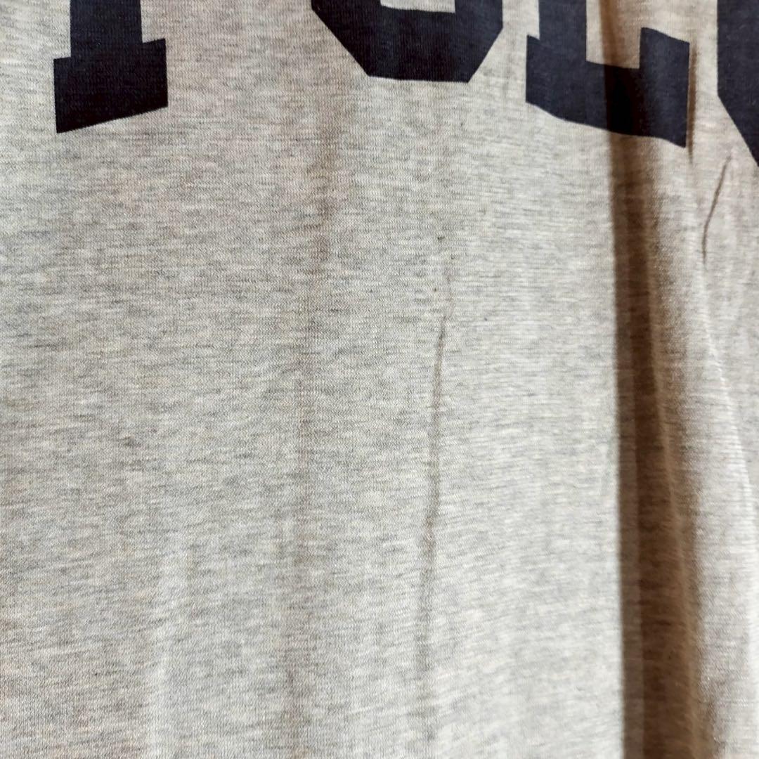 即納！最大半額！ 90s ポロラルフローレン リンガーTシャツ M グレー×ネイビー トップス