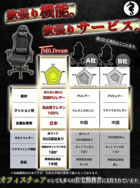 大得価高品質 TMH.Dream ブラック マウスパッド無料プレゼント中 zXb1x-m57425173586 ゲーミングチェア 特価最新作
