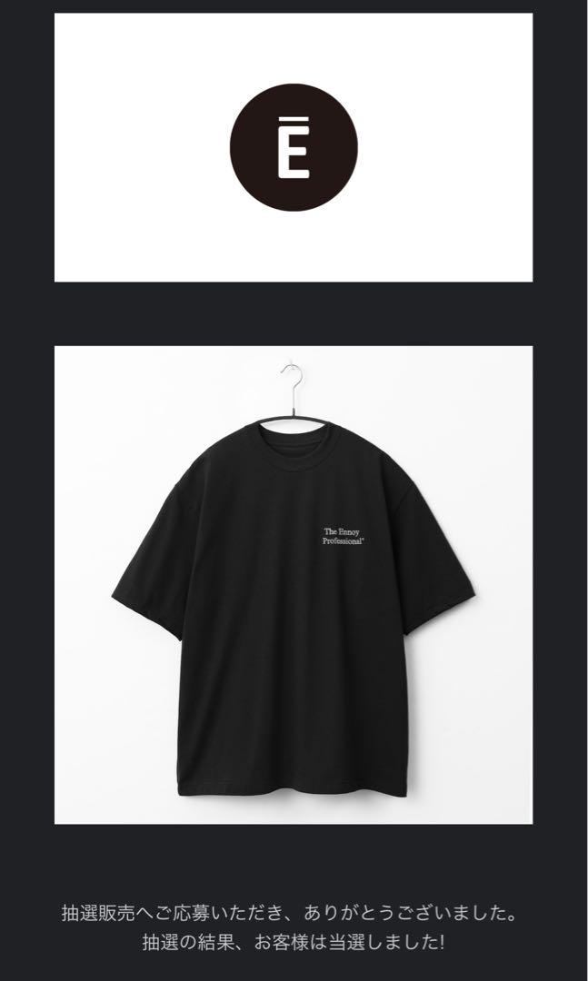 トップス ennoy PROFESSIONAL S/S T-SHIRT BLACK XL