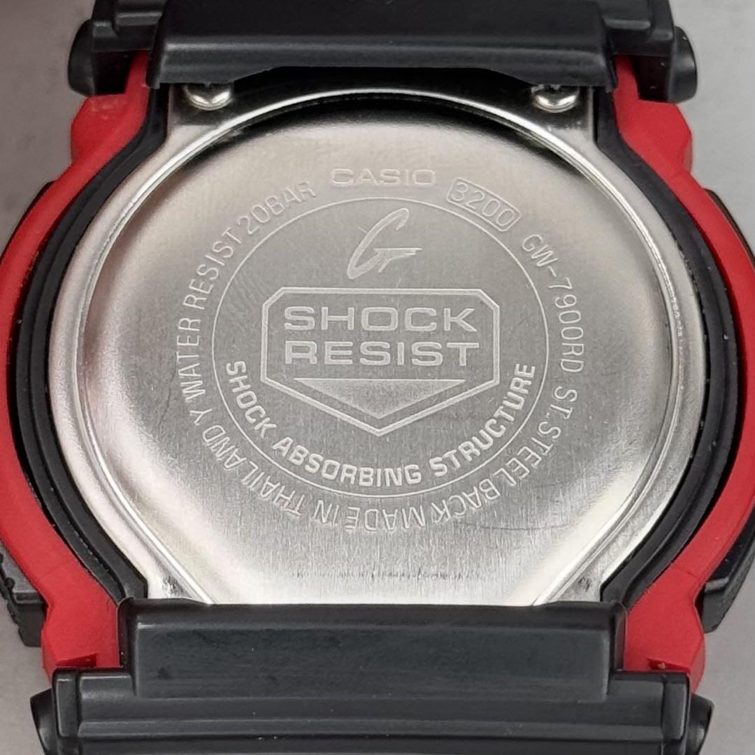 極美品 G-SHOCK GW-7900RD 電波ソーラー レッド 反転液晶 稼働