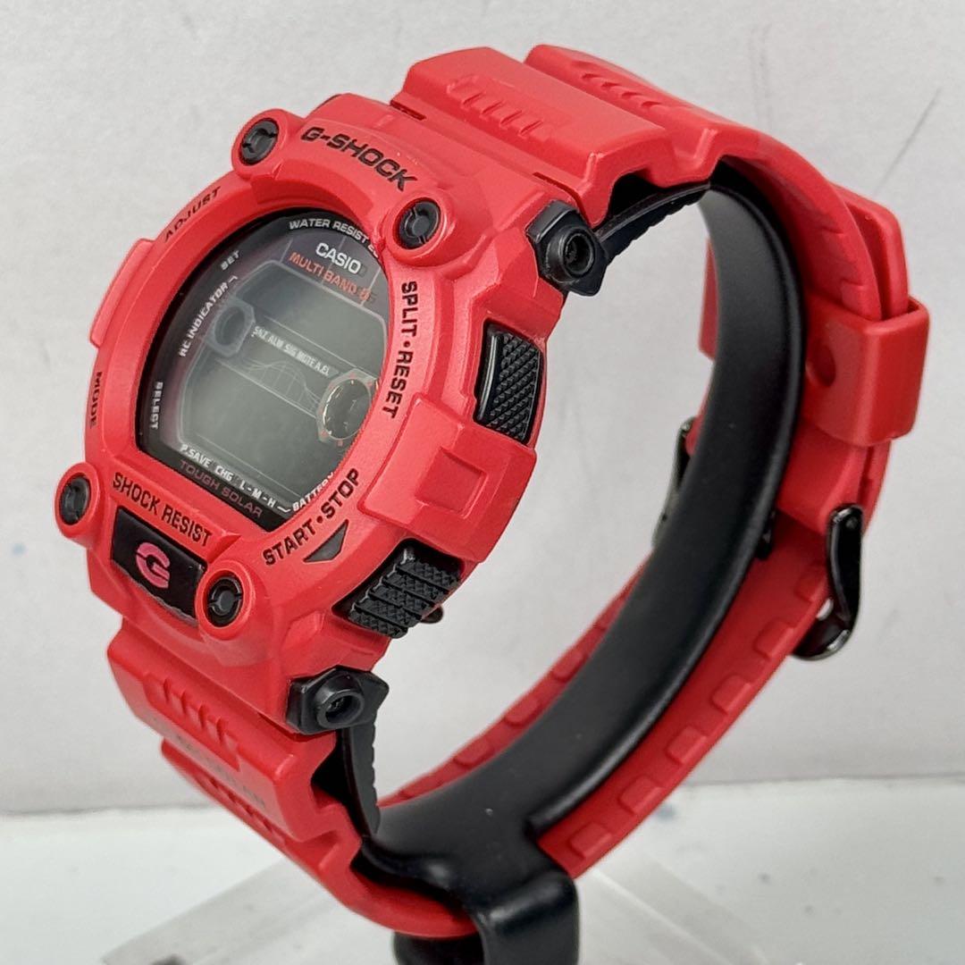 極美品 G-SHOCK GW-7900RD 電波ソーラー レッド 反転液晶 稼働